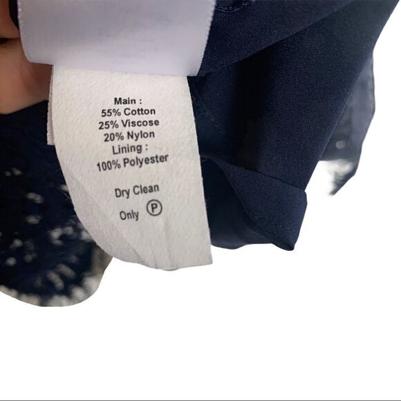 LOVER Oasis Fitted Dress In Navy - Picture 10 of 11